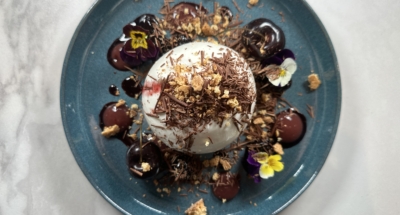 Burrata, Cherries, Amoretti, Shaved chocolate - Galbani