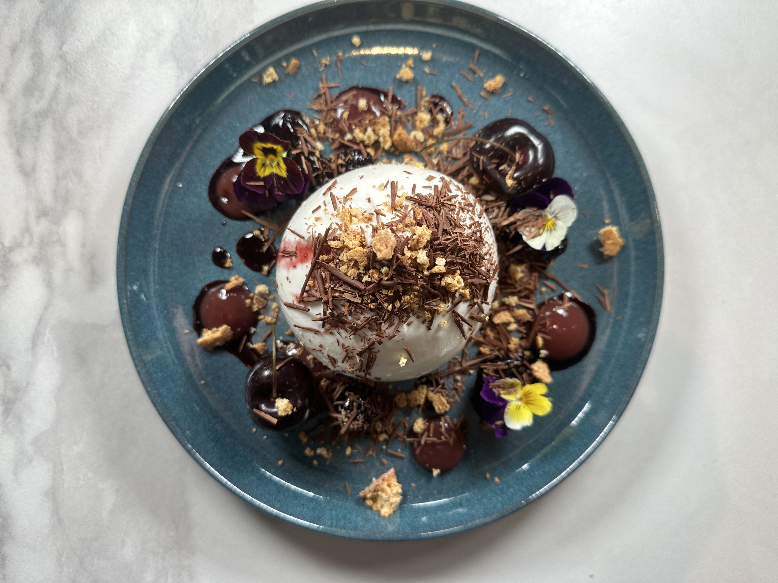 Burrata, Cherries, Amoretti, Shaved chocolate - Galbani