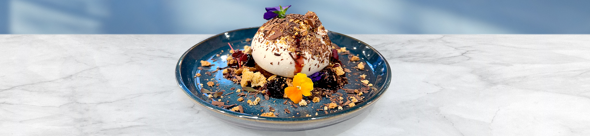 Burrata, Cherries, Amoretti, Shaved chocolate - Galbani